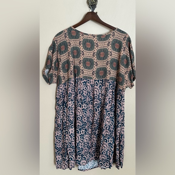 🌿 Natural Life Summer Mini Dress – Abstract Vines – NWT – Size Medium 🌿 - Picture 4 of 7